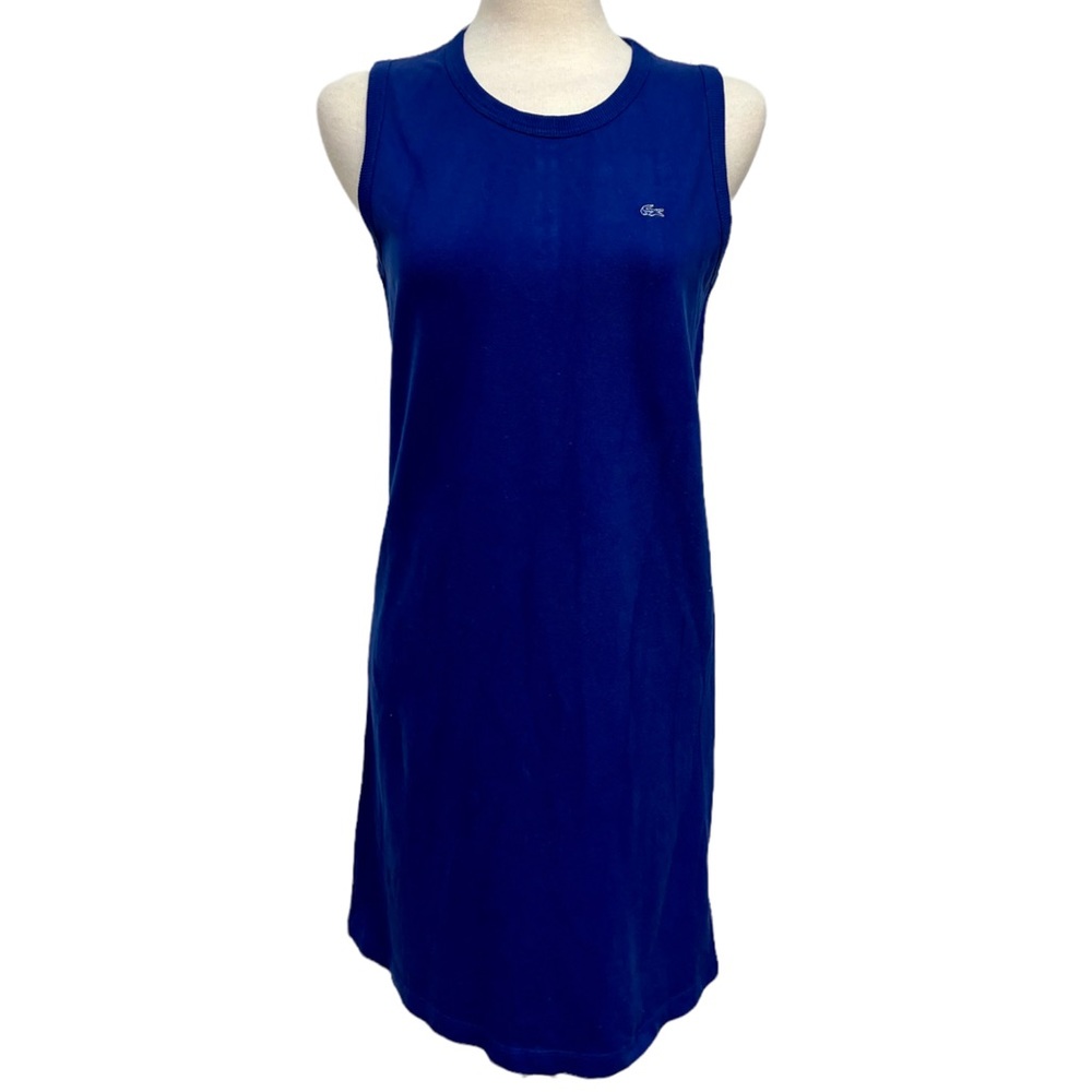 Lacoste Indigo Blue Sleeveless Shift Dress Women’s Size 42